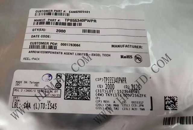 TI（5A、40V）電源開關(guān) TPS55340PWPR 單片非同步開關(guān)穩(wěn)壓器