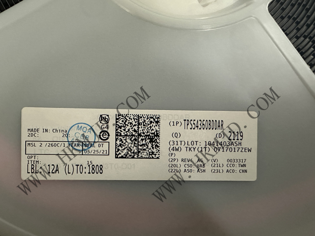 （分銷TI）電源IC TPS54360BDDAR 60V 輸入、3.5A 降壓直流/直流轉(zhuǎn)換器