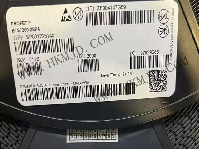 英飛凌 BTS7200-2EPA 12 V | 66.5mΩ | 1.2A | 2 通道智能高壓側(cè)電源開關(guān)