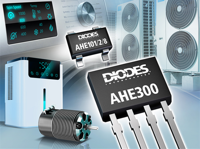Diodes 公司推出先進(jìn)的銻化銦霍爾器件傳感器，適用于旋轉(zhuǎn)和電流檢測(cè)產(chǎn)品應(yīng)用