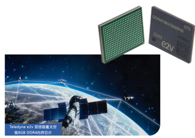 Teledyne e2v 雙倍容量太空級 8GB DDR4 內(nèi)存芯片，面向高可靠性太空應(yīng)用
