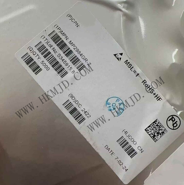 [供應(yīng)] MP2984GR (MPS) 36V，四開關(guān)同步降壓-升壓型控制器
