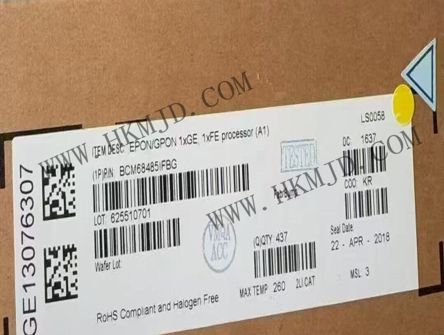 明佳達電子供應 BCM68485IFBG：高性能網(wǎng)絡(luò)控制器與處理器 IC